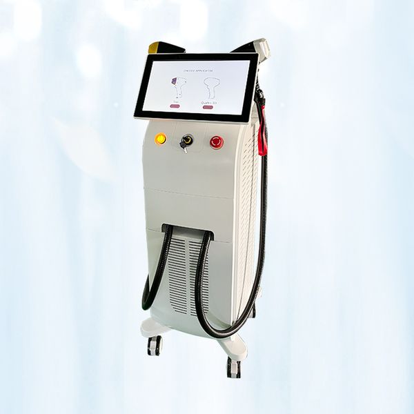 

new double handle diode laser hair removal machine awesome whole sales price for spa clinic use, Black
