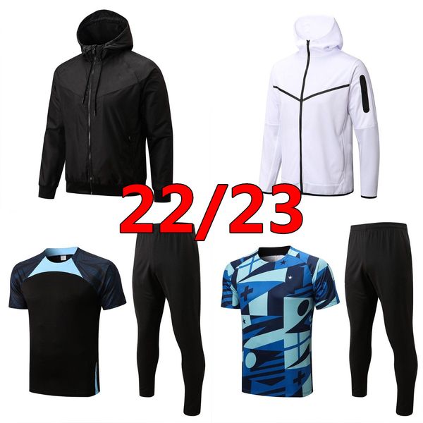 

inter hoodie jersey dzeko short sleeve sweater tracksuit soccer sets track suit vidal barella lautaro 22 23 jacket milano hooed training kit, Black