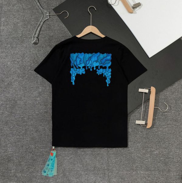 

mens summer loose t shirts fashion tees designers offs brands man women casual t-shirt luxury clothing letter arrow black white tshirts str, White;black