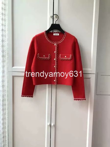 

women's sweaters spring festival gala yinger same clothes female red small fragrance coat short jacket top, White;black