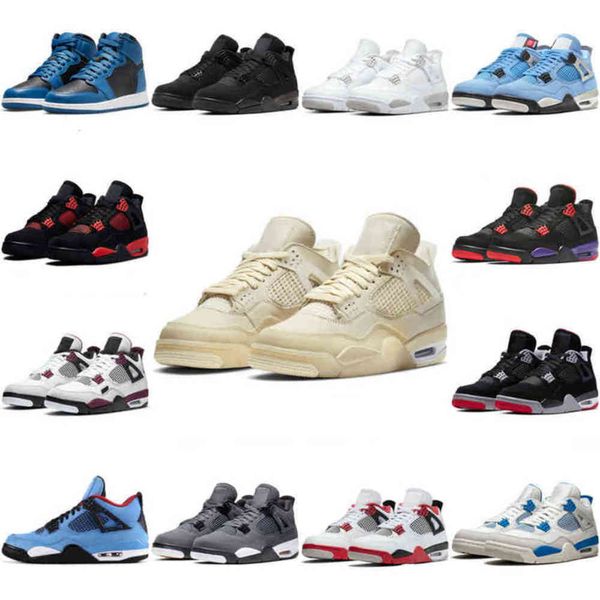 

4s men women basketball shoes chicago dark mocha marina university blue bred patent red thunder sail trainers bubble gum royal oreo shadow 7