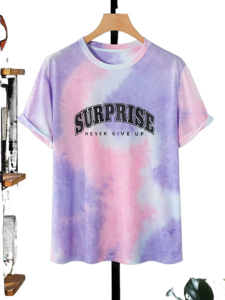 

men random tie dye slogan graphic tee z4gj#, White;black