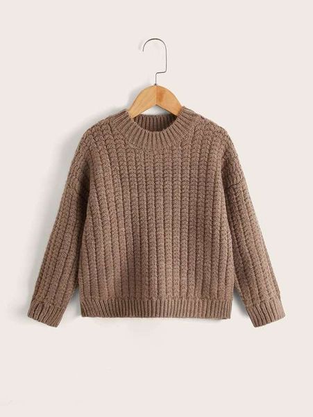 

toddler boys drop shoulder sweater she02, Blue