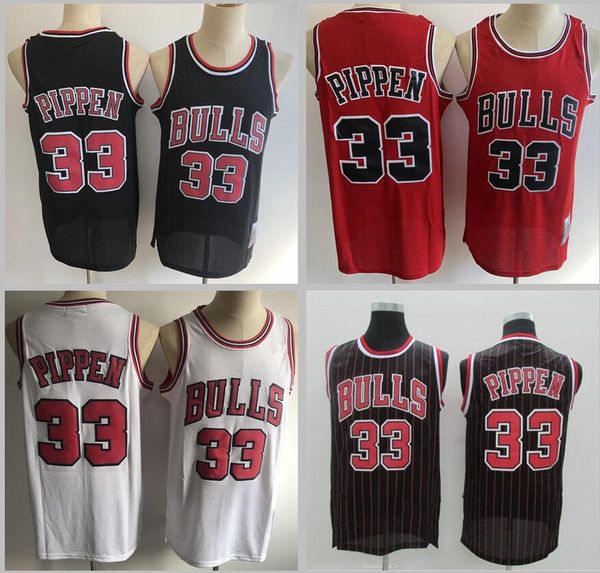 

basketball jerseys 33 pippen jersey, Black;red