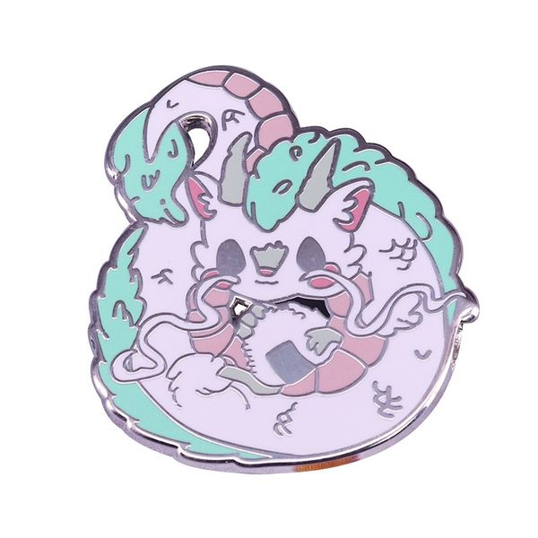 

childhood hard enamel pin / brooch, Blue