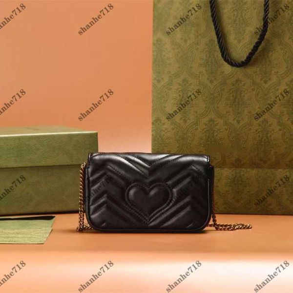 

16cm gg marmont super mini women crossbody bags real cowhide shoulder caramel waist bag designer luxury handbags lady purses soft clutch wal