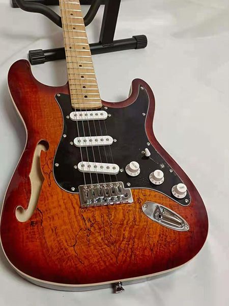 

classic brand hollow electric guitar, professional performance level, quality wood, delivery to home