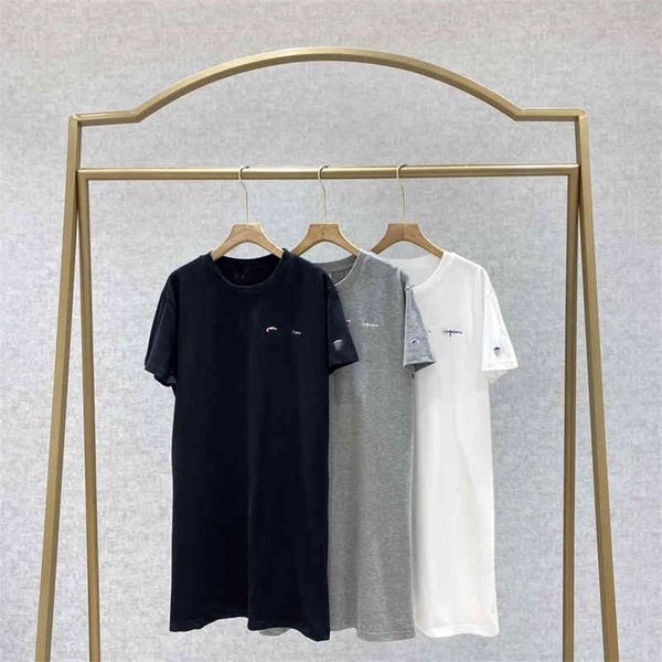 

66% off new women's dress summer product guanjia h-type embroidery sports leisure t-shirt skirt, Black;gray