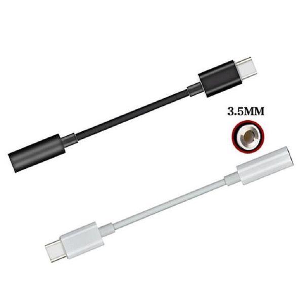 Adaptador de áudio Tipo-C para Standard 3.5mm Jaqueta de áudio feminino Tipo C USB para Nexus para Samsung Galaxy S8 LG G5 Adaptadores