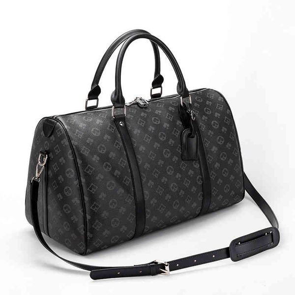 

handbags bags portable travel bag men's and women's large capacity luggage business boarding, Black;red