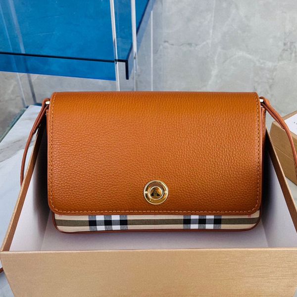 

classic stripes cross body bag handbags women genuine leather canvas england style shoulder bags clutch purse cell phone zipper pocket flap