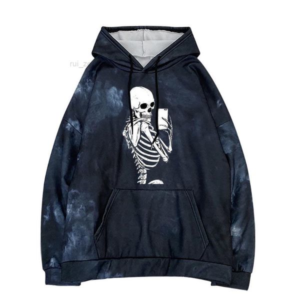 

hoodies & women's sweatshirts skull printed long sleeve sweatshirt lightweight slouchy hoodie blouse, Black