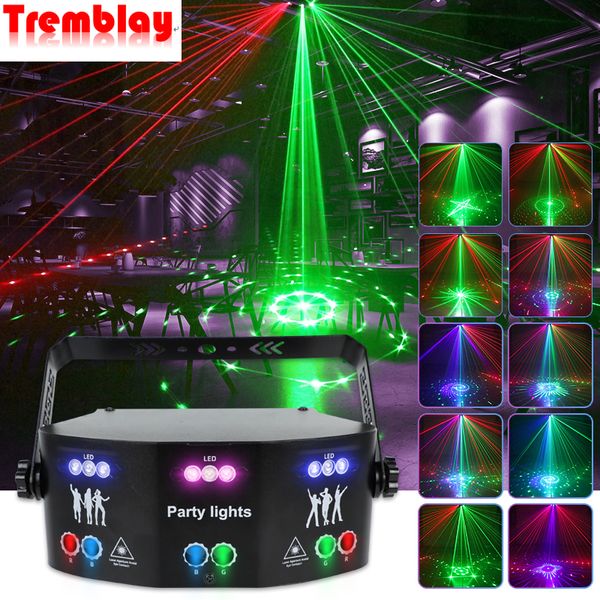 Tremblay Laserbeleuchtung LED-Lichtprojektor DMX DJ Disco Licht Sprachsteuerung Musik Party Lichteffekt Schlafzimmer Heimdekoration
