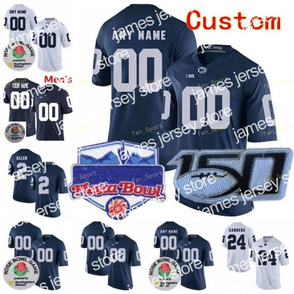 

new ncaa college jerseys penn state nittany lions 7 jaquan brisker 14 sean clifford 1 kj hamler 21 noah cain 5 jahan dotson custom football, Black