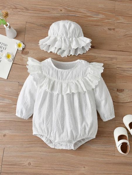 

baby plain ruffle with hat vest she, Blue