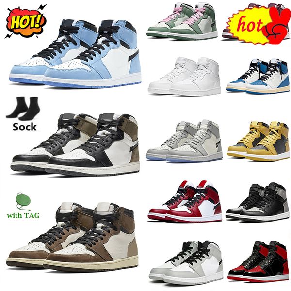 

boots jumpman 1s basketball shoes dark mocha university red unc ligh, Black