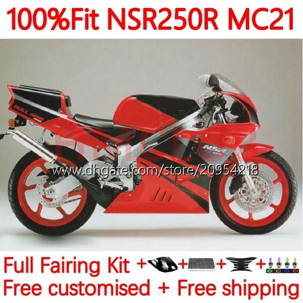 Spritzgussform für HONDA NSR250 NSR 250 R CC MC21 PGM3 NSR-250R 90-93 Karosserie 125Nr.71 NSR 250R NSR250R 90 91 92 93 NSR250RR 1990 1991 1992 1993 OEM Verkleidung schwarz rot