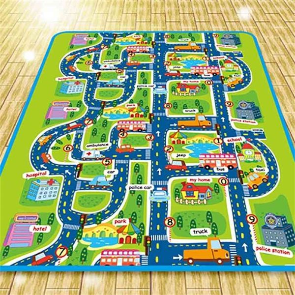 Tapete infantil Desenvolvendo Mat Eva Foam Baby Brincho Toys para crianças Mat Playmat Puzzles tapetes no berçário Play 4 Drop 210402