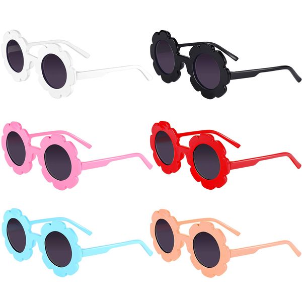 

childrens sunglasses frames kids round flower shape decorative glasses for toddler boys girls amgvc, Blue