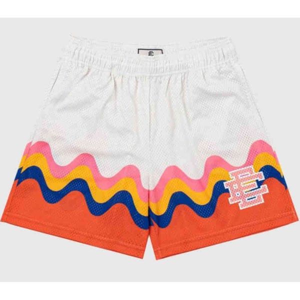 

fashion mens luxury brand ee casual eric emanuel shorts designer newyork city skyline fitness loose breathable short women summer gym workou, White;black