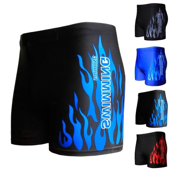 

men swimwear swimsuit mens swim shorts bathing suit swimming pool trunks beach briefs flame boxer badpak maillot de bain homme 220620