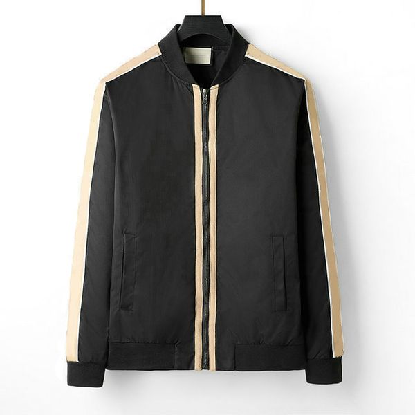 

designer mens jacket spring autumn coat windrunner fashion sports windbreaker casual zipper coats man outerwear clothing, Black;brown