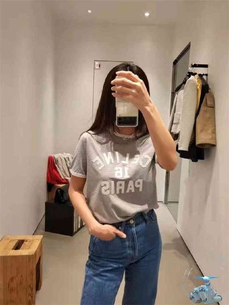 

women's t-shirt ce home letter pasted cloth embroidered short sleeve t-shirt women's loose design sense of minority fashion versat, White