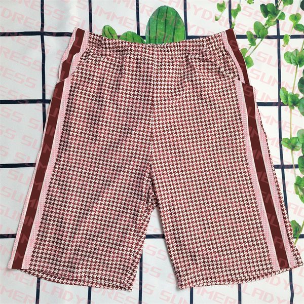 

classic plaid beach shorts elastic waist mens swimwear quick dry breathable swimming trunks letter printed swim shorts
