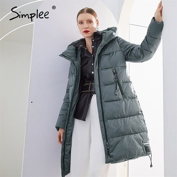 

hooded fashionwomen jacket winter coat fahison brand zipper long warm coat parkas slim shiny jacket coat female 201127, Black