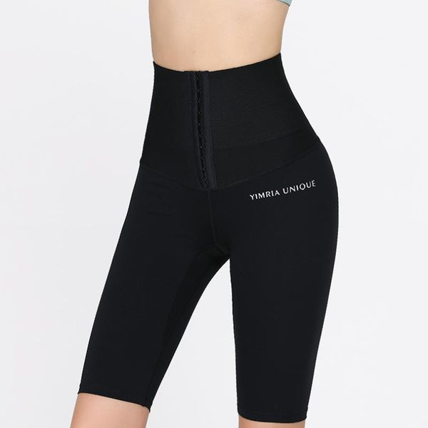 

yoga outfit 2022 fitness pants ladies tight buttocks lifting postpartum shaping high waist five-point leggings running women's