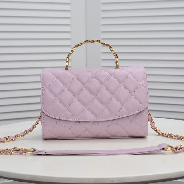 

2022ssw classic flap handle tote small ghw bags quilted gold hardware matelasse chain crossbody shoulder bags large capacity multi pochette