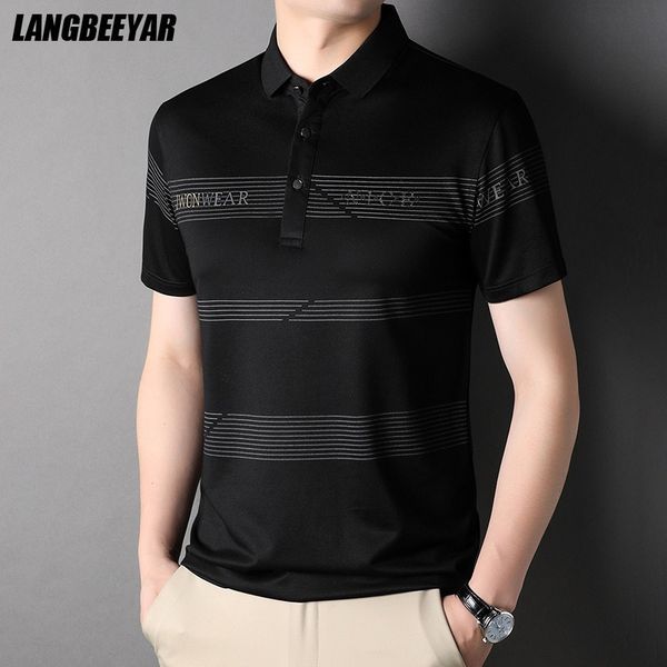 

grade new brand designer summer polo shirt men short sleeve regular fit plain stripped casual fashions clothes men, White;black