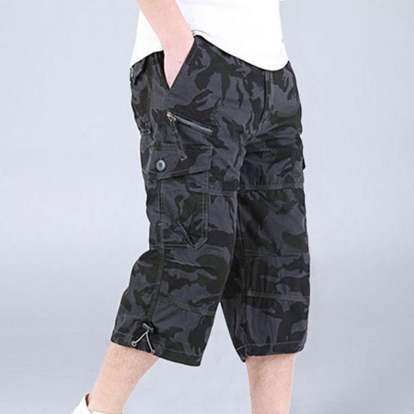 

designer men sports shorts beach shorts outdoor fashion training shorts zipper closure capri pants high waist cargo stree, White;black
