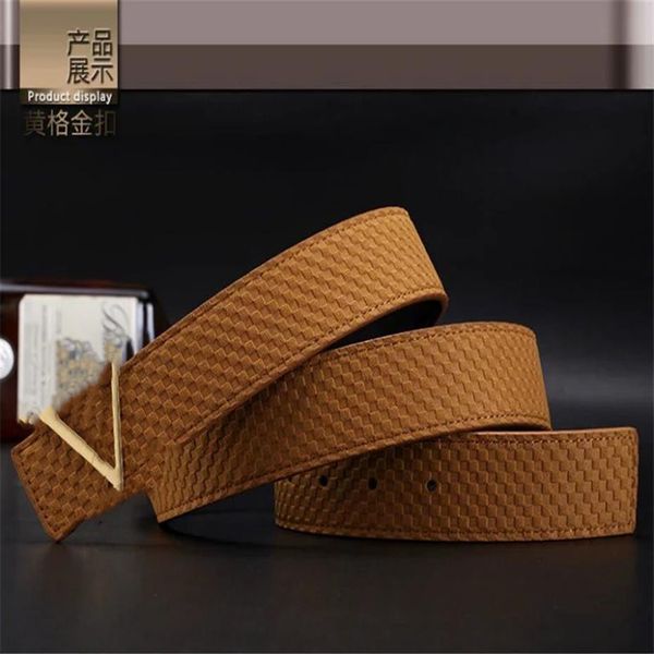 

2021 designer belts for men and women big buckle belt male chastity belts fashion mens leather belt whole delivery210i, Black;brown