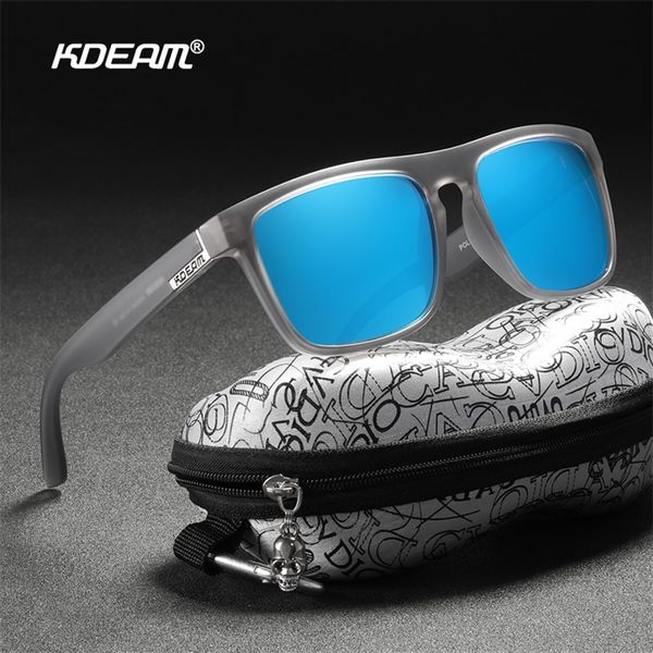 

kdeam high fashion polarized sunglasses for men and women uv-block night driving glasses pochromic lentes de sol mujer 220407, White;black