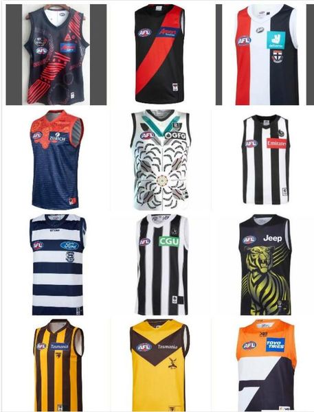

2021 fremantle dockers jersey richmond tigers giants cats essendon tasmania coast lions rugby jerseys afl league shirt vest shirts, Black;gray