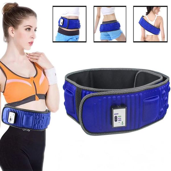 Cinto de emagrecimento elétrico x5 vezes perna abdominal cintura treinador estimulador muscular vibração massageador peso perder gordura queima fitness 220408