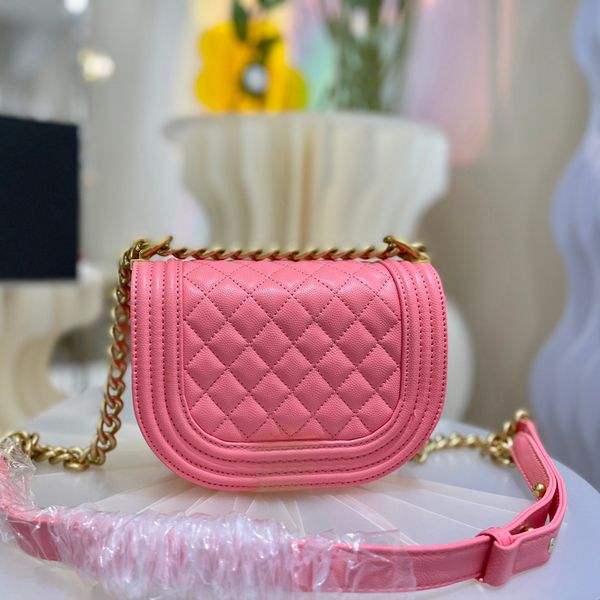 

2022ss f/w france womens classic mini flap messenger bags caviar leather calfskin gold metal hardware adjustable shoulder strap luxury desig