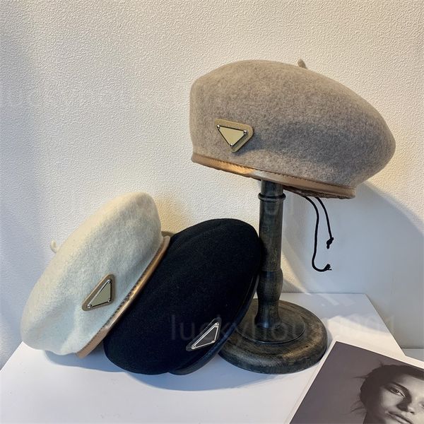 

2022fashion retro beret new adjustable wool hat wrapped warm hat for autumn and winter women 3 colors optional wholesale, Blue;gray