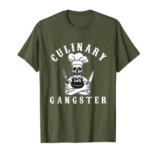 

culinary gangster cool cooking guru t shirt320o, White;black