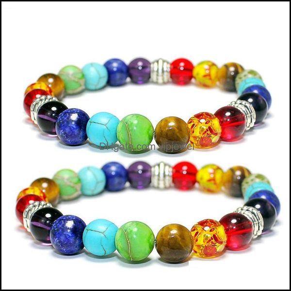 

charm bracelets jewelry 3 style 7 chakra bracelet lava aroma nce bead reiki buddha prayer natural stone yoga fo dhyia, Golden;silver