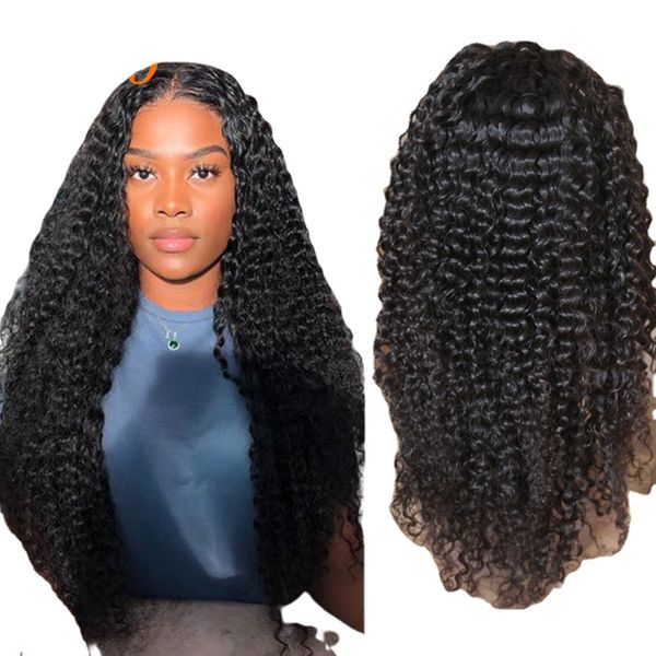 

250% density lace wigs deep wave lace frontal human hair wigs for women abby hair wigs brazilian, Black