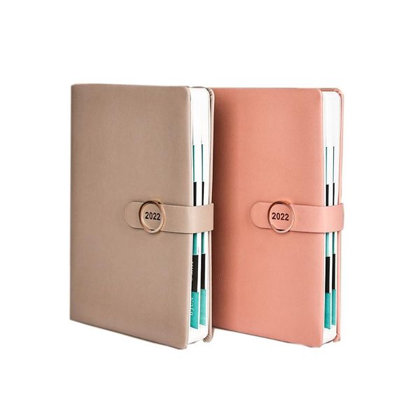 

Notepads wholesale 2022 Planner Organizer A5 Notebook And Journal Buckle Notepad Office Sketchbook Stationery Note Book Student Diary Daily
