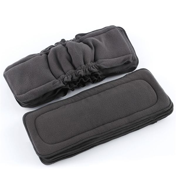 

[simfamily]10pc reusable bamboo charcoal insert baby cloth diaper mat nappy inserts changing liners 4layer each insert wholesale 220512