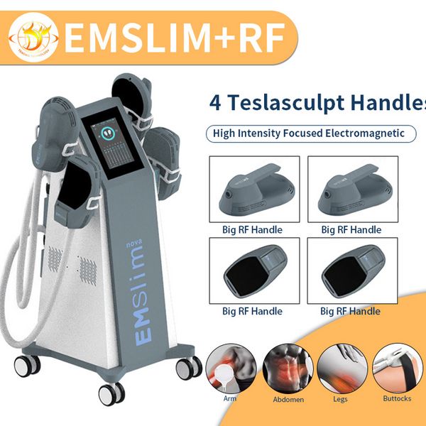 Máquina elétrica de modelagem corporal para estimulação muscular ems, toner abdominal, equipamento de emagrecimento com 2 aplicadores magnéticos