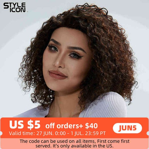 

nxy wigs styleicon short curly bob part lace kinky human hair color pixie cut water wave wig for black women220701