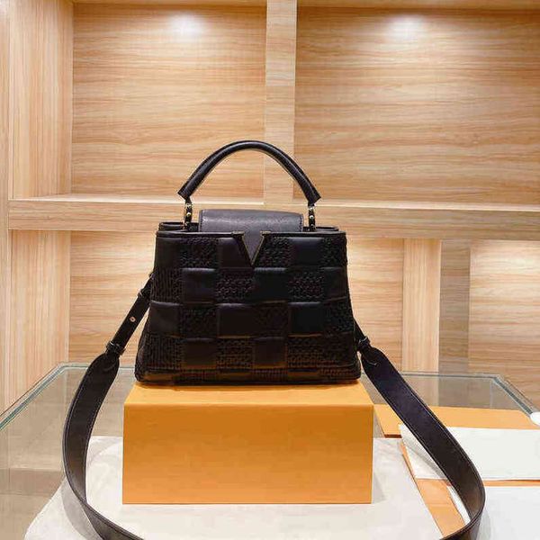 

7a+women bags capucines handbag lady tote crossbody designer bag colorful painting litchee genuine leather handbags fashion letter flap hand