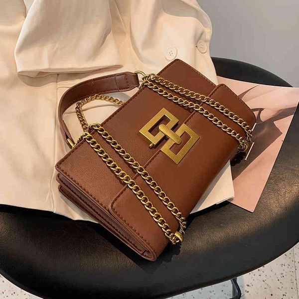 

autumn and winter new women's chain msenger high sense shoulder small 2022 luxury brand fashion design versatile ladies bags