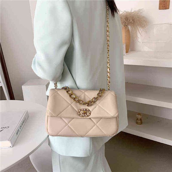 

2022 women's atmospheric personality ladies bags portable chain women's texture small bag diagonal-bag handbag female bag