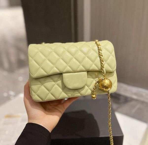 

tz luxury designer womens gold ball mini bags lambskin crossbody adjustable shoulder strap square large capacity outdoor sacoche cosmetic ha